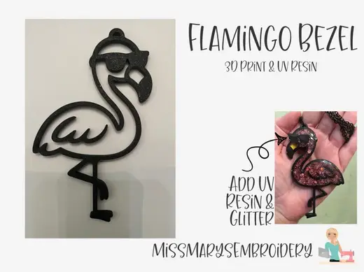 Flamingo Bezel – 3D Printed UV Resin Frame