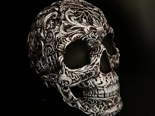 High details sugar skull