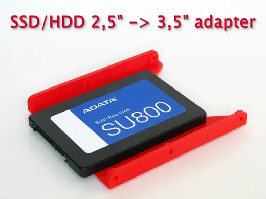 Simple SSD/HDD 2,5" to 3,5" adapter - fast print