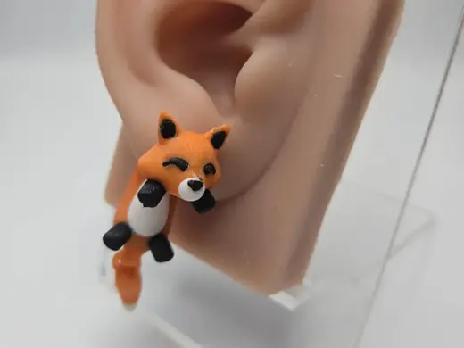 Red Fox Jumper Earrings