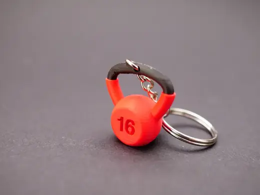 Keychain Kettlebell fitness fast print