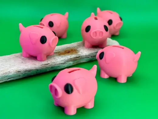 Mini Piggy Bank - Cute Money Charm