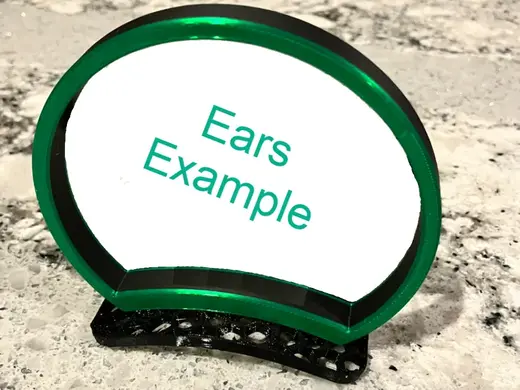 Flexible Under-Hat Ear Pad TPU 6x3 Magnetic