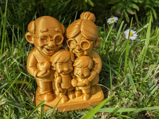 grandparents with two grandchildren