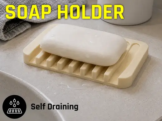 Quick-Dry Soap Dish | Self-Draining Design