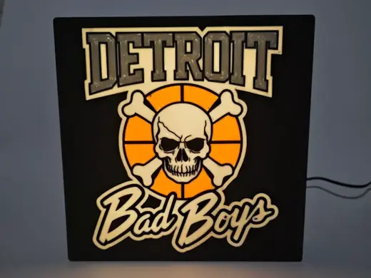 Detroit Bad Boys Light Box