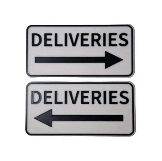 Delivery Sign (left/right) AMS not required