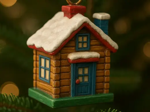 The Little Lodge – 3D Printed Christmas Ornament