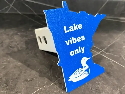 Minnesota Hitch Cover|Lake vibes only