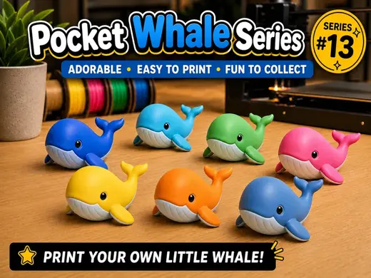 Mini Whale Fidget – Mini Animal Collection #13