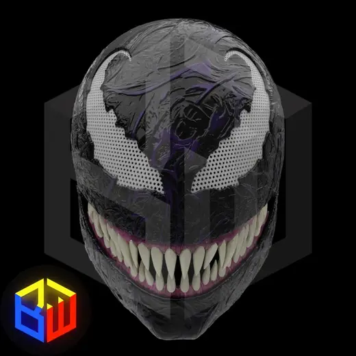 Venom Helmet with Movable Jaw