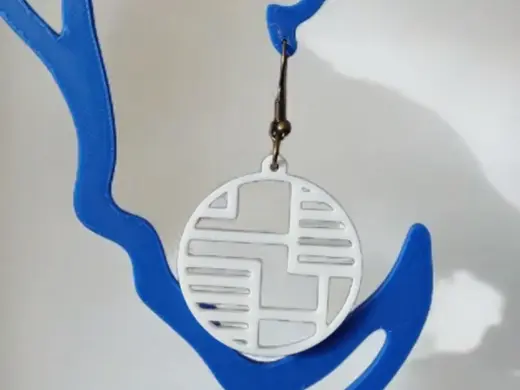 Intricate Maze Geometric Earrings