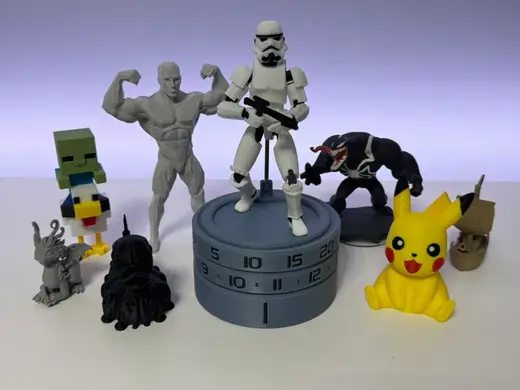 Desk clock for your benchy, figure or sculpture