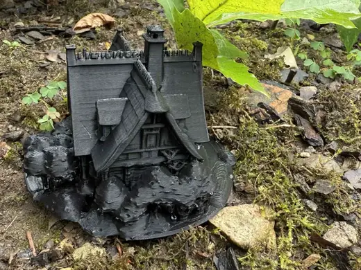 Haunted house on a pedestal