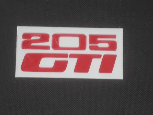 Plaque logo Peugeot 205 GTI