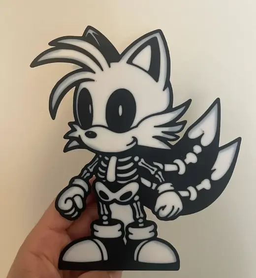 Miles Tails Skeleton halloween decor - Sonic's