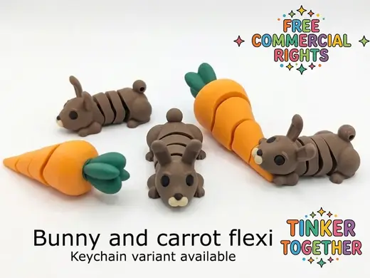 Bunny and carrot flexi - free commercial rights