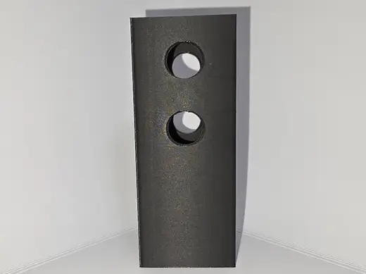 Universal Trailer Hitch Base Template (2 - Hole)