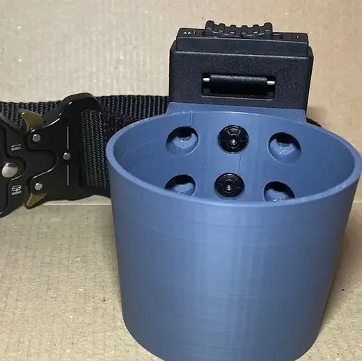 Cup Carrier for tactical belt clip - heavy duty