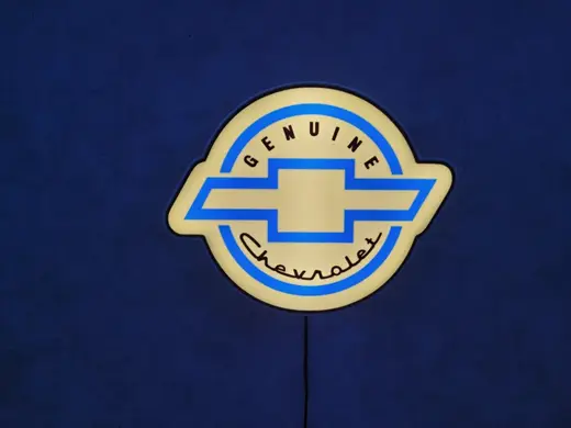 Genuine Chevrolet logo wall mounted light