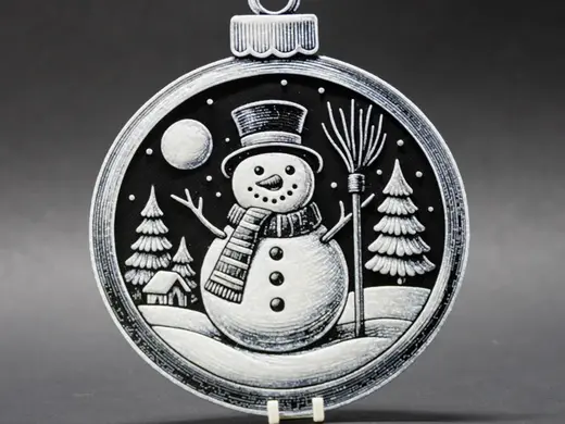 Christmas Bauble / Ornament Winter Snowman