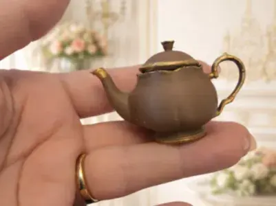 Victorian Dollhouse Mini Teapot