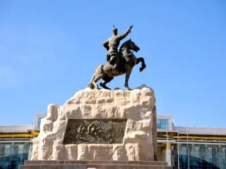 SukhBaatar statue ai genereted model
