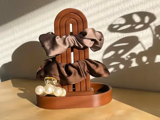 Hair Scrunchie Holder Stand + Tray | Easy Print!