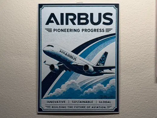 Airbus Poster Style HueForge