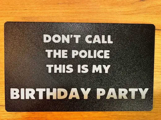 Funny Party Door Sign