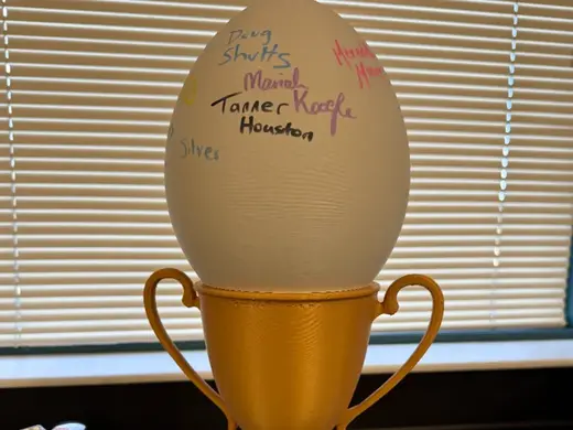 Egg Drop Trophy