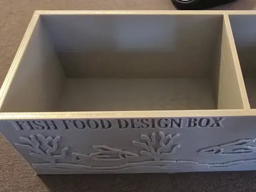 Multi-Compartment Aquarium Fish Food Organizer Box