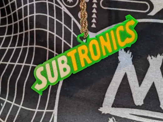Subtronics "Subway Logo" Custom Pendant / Keychain