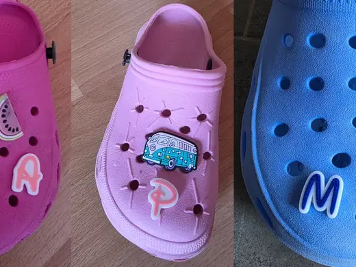 Pins Crocs abecedario completo letra estilo Disney
