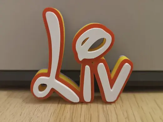 Disney Name Sign Liv Kid Room Wall Decor Tag