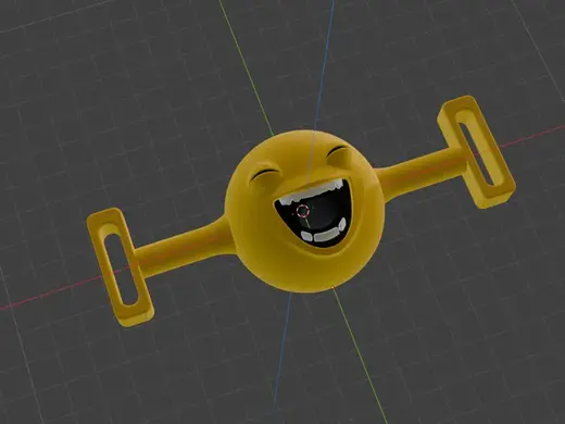 奶球 宠物玩具 狗狗磨牙 开心大笑emoji磨牙球