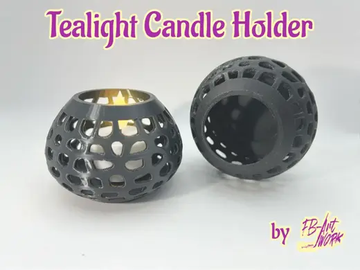 Voronoi Tealight LED Candle Holder