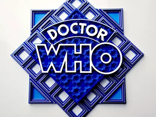 Doctor Who Dimensional Grid Mosaic