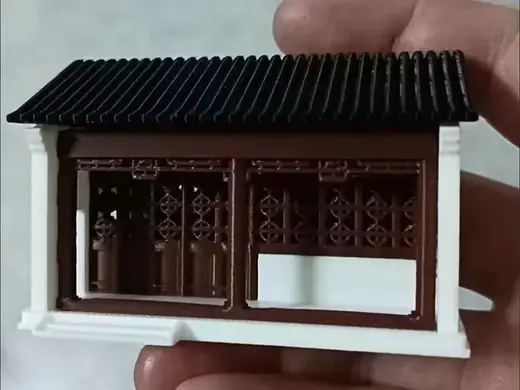 桌面微景观建筑模型苏式园林海棠春坞