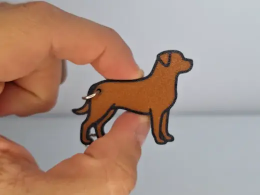 Rottweiler dog keychain