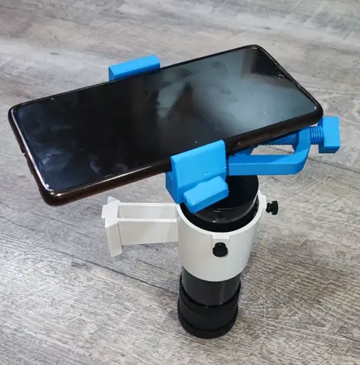 Adjustable phone mount for telescope