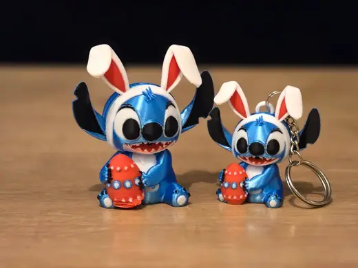 Stitch’s Galactic Easter | Figurine & Keychain Set