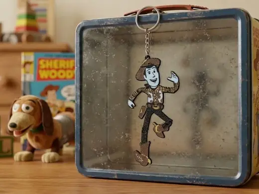 Flexi Woody Keychain | Fun Character Cowboy