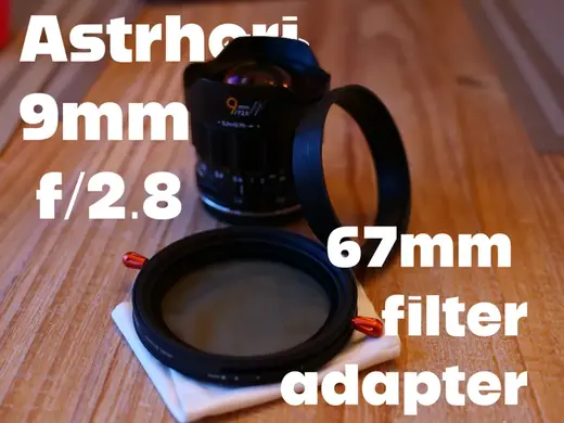 Astrhori 9mm f/2.8 67mm Lens Filter Adapter