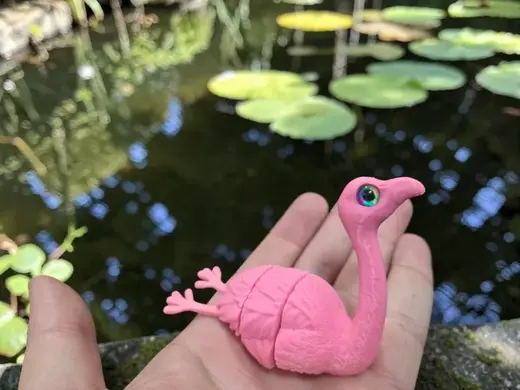 SC Flexi Flamingo Bird - glass eye compatible