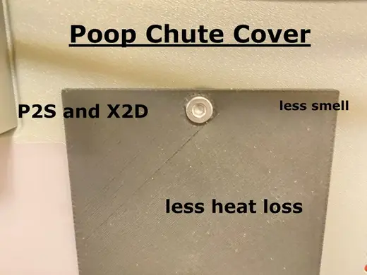 P2S/X2D Poop Chute Cover