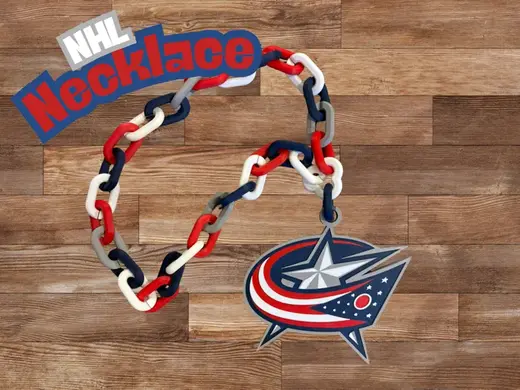 NHL Teams Chain Necklace - Columbus Blue Jackets