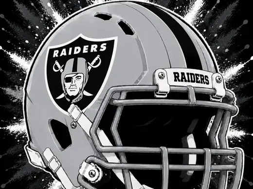 NFL Las Vegas Raiders Clock Face