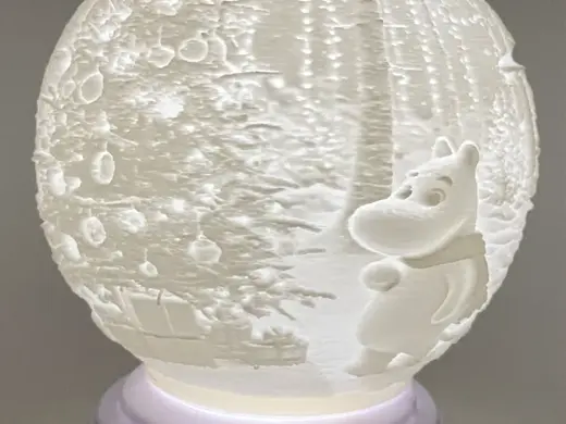 Moomin inspired snowglobe Nr.2