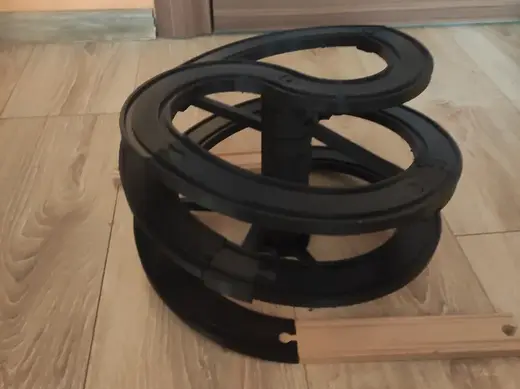 brio, lillabo, lidl double spiral train track